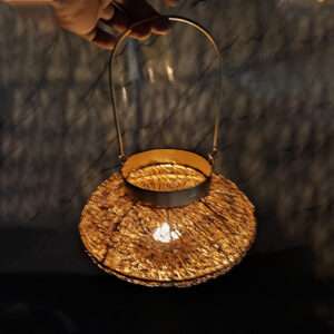 Metal Wire Mesh Hanging Candle Holder Decor Art