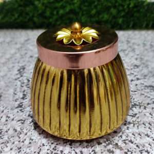 Metal Dryfruit Jar, (Lining) Cookies Jar For Gifts Decor Art